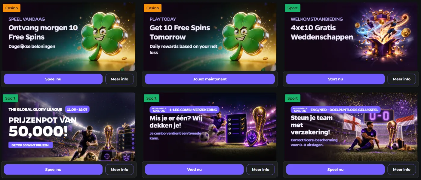 Wildies Casino Promoties en Sportbonussen
