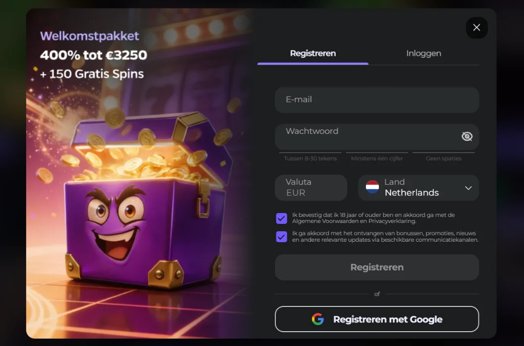 Wildies Casino Registratie