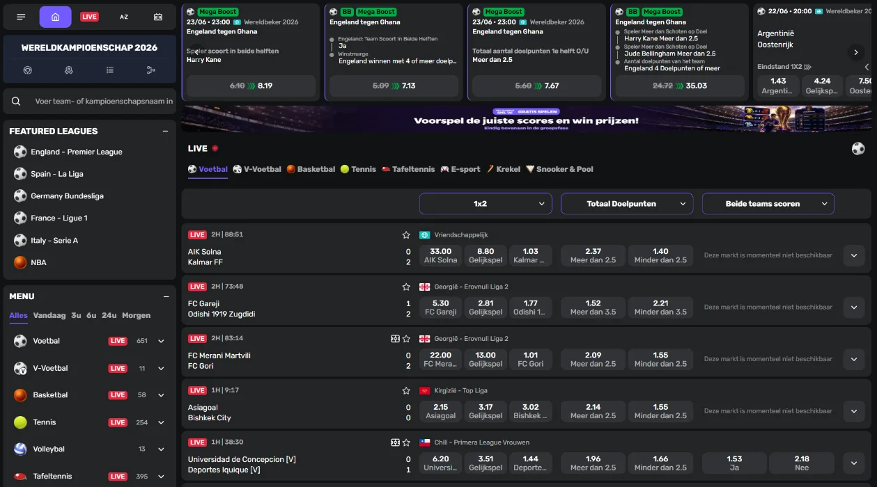 Wildies Casino Sportbetting en eSports
